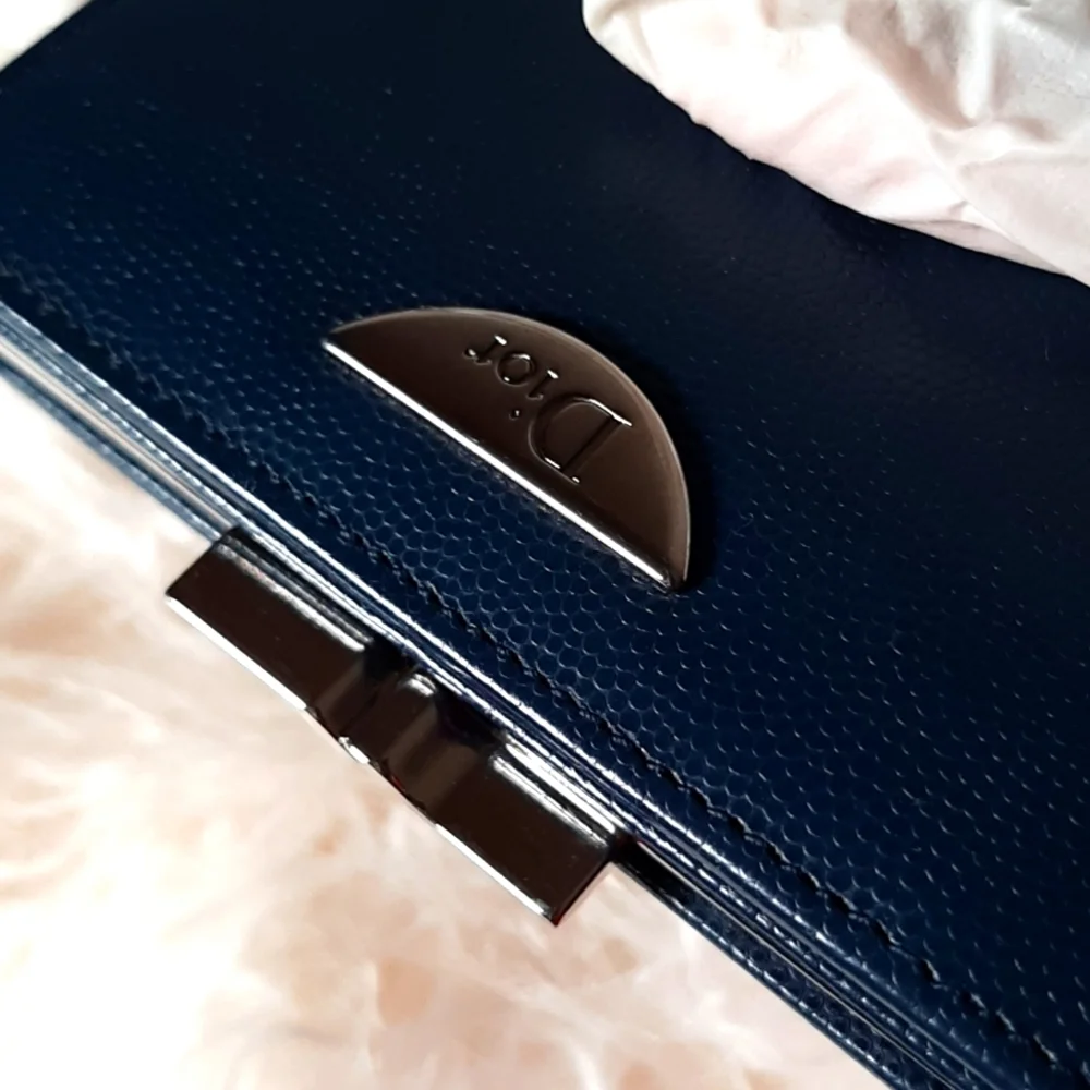 Dior Gamaguchi Logo Plate Purse in EUC
